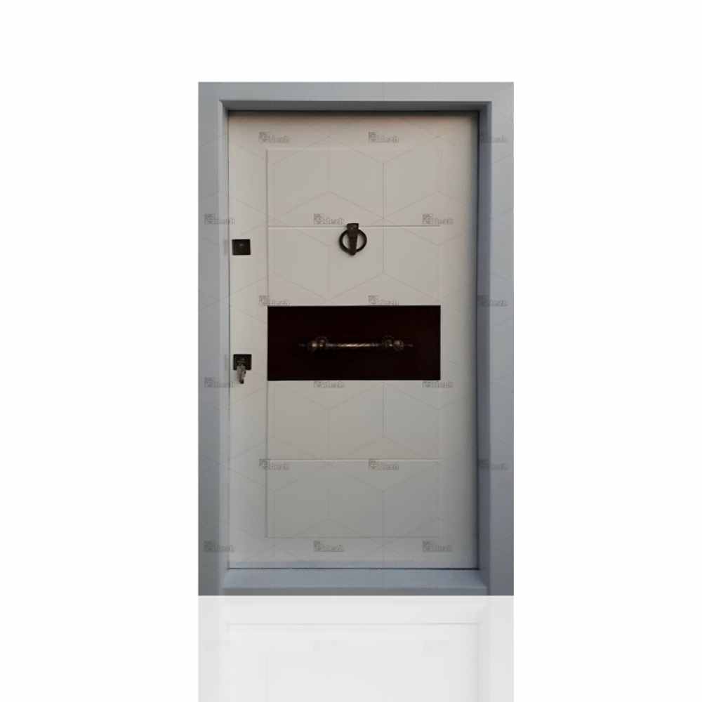 درب ضد سرقت مدرن درجه یک سفید تک لنگه مدل DZ-130 2 درب ضد سرقت مدرن درجه یک سفید تک لنگه مدل DZ-130