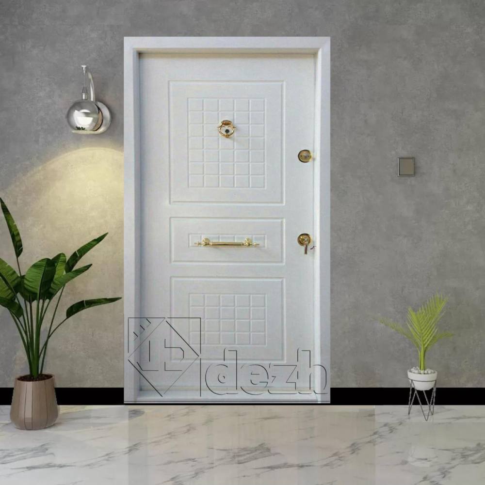 درب ضد سرقت 17 درب ضد سرقت سفید سری اکونومی تک لنگه مدل DZ-482