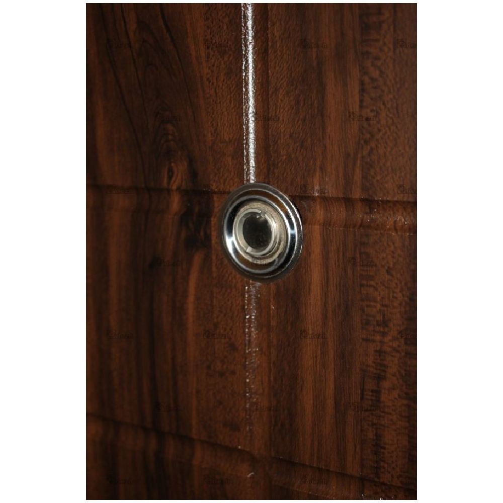 درب ضد سرقت روکش پی وی سی سری اکونومی مدل DZ-32 3 چشمی قیمت و خرید درب ضد سرقت یک رو فلز سری اکونومی مدل DZ-32